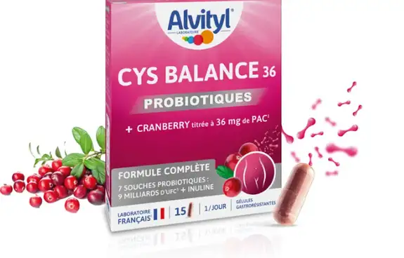 Alvityl  CYS BALANCE 36 Cranbery 15 gélules