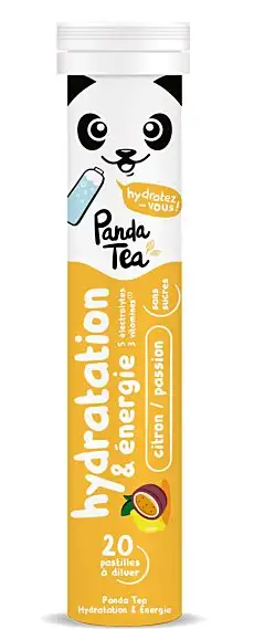 Panda tea Hydratation Energie - 20 Pastilles citron passion