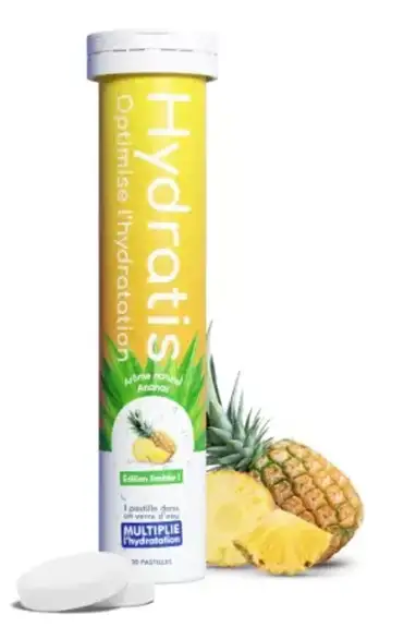 Hydratis Solution d'Hydratation 20 Pastilles Effervescentes Ananas