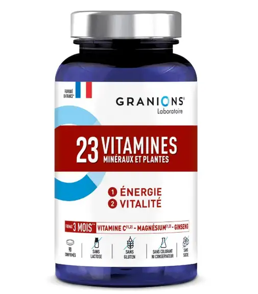 Granions 23 Vitamines Minéraux et Plantes 90 Comprimés