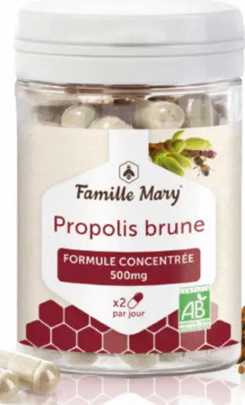 Famille Mary Gélules Propolis Brune BIO 50 gélules
