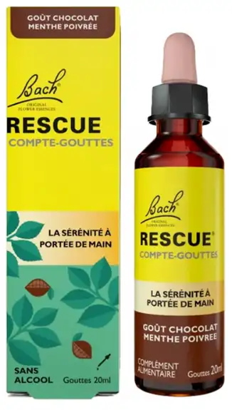 Anti gaspi 02/26 Rescue Compte-Goutte Elixir floral chocolat menthe poivrée - 20ml