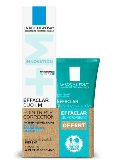 Anti gaspi 01/26 La Roche-Posay effaclar duo + M Soin correcteur 40ml+ Gel Micropeeling