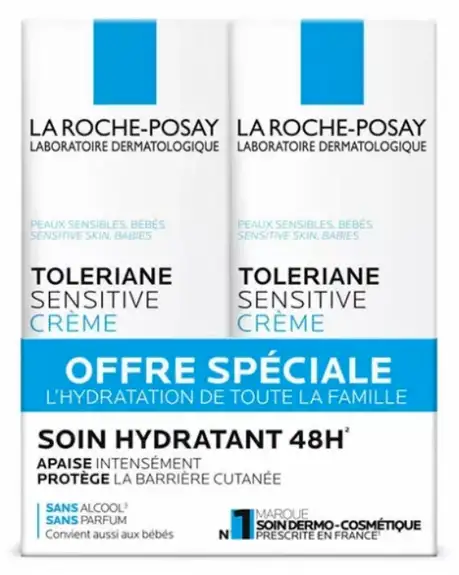 La Roche Posay Toleriane Sensitive Crème Lot de 2 x 40ml