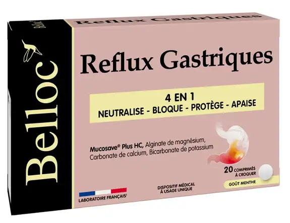 Belloc Reflux Gastriques 20 comprimés à croquer
