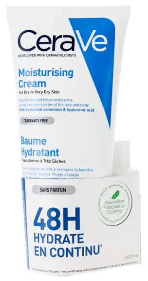 CeraVe Baume Hydratant 177 ml + Mini crème lavante 20ml offerte