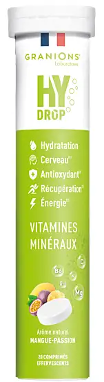 Granions Hydrop Pastilles d'hydratation mangue passion - 20 comprimés