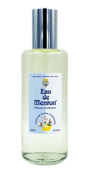 Eau de menton Fleur de Coton Citronnée – Parfum d’intérieur 200 ml
