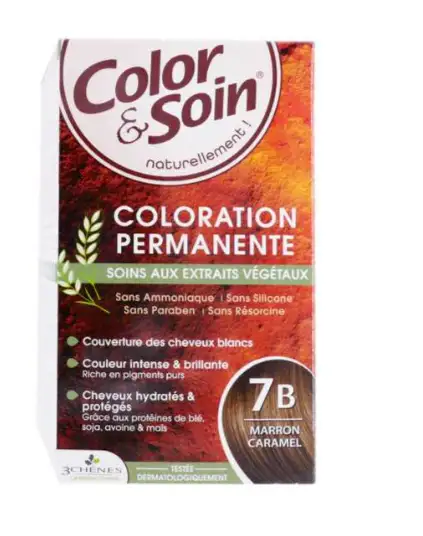 3 Chênes Color & Soin Coloration 7b Marron Caramel 135ml