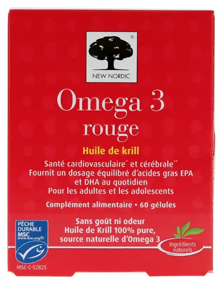 New Nordic Oméga 3 Rouge - 60 gélules