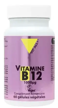 Vitall+ B12 Vegan 1000mcg - 60 Gelules végétales
