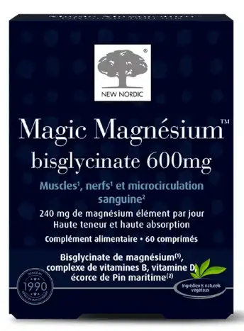 New Nordic Magic Magnésium Bisglycinate - 60 comprimés