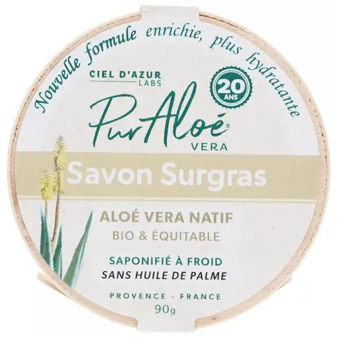 Pur Aloé Vera Savon Surgras Bio - 90g