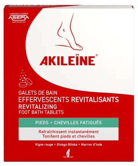 Akileïne Galet Bain Effervescents Revitalisants x6