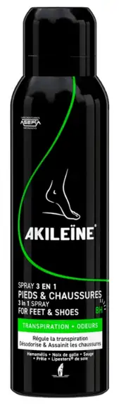 Akileïne Spray 3 en 1 Pieds et Chaussures - 150ml