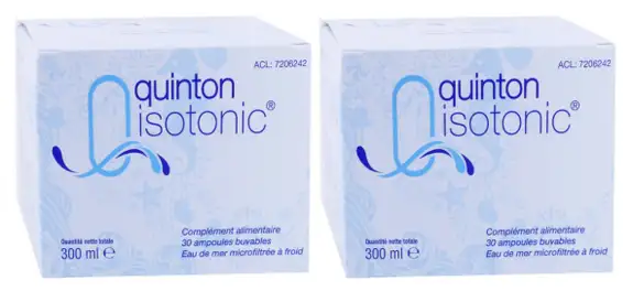 Quinton isotonic Lot de 2 x 30 ampoules