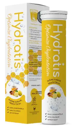 Hydratis Solution d'Hydratation 20 Pastilles Effervescentes Miel Citron