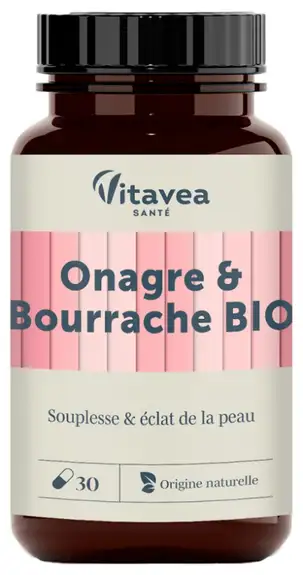 Vitavea Onagre et Bourrache BIO - 30 gélules