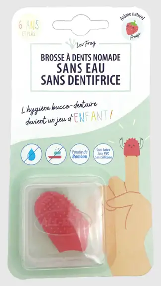 Dr Theiss - Brosse à dents nomade Enfant - Fraise bambou