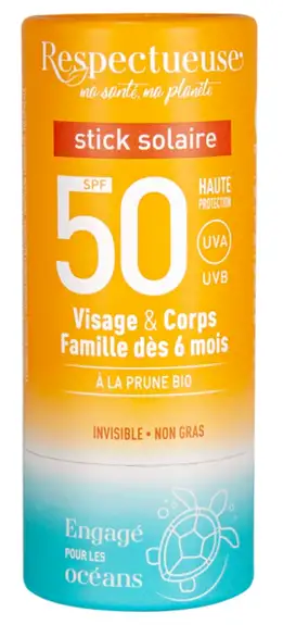 Respectueuse Stick Solaire SPF50 100ml