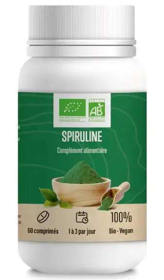 Anti gaspi 01/26 Léro Spiruline Bio 60 comprimés