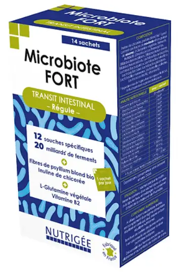 Nutrigée Microbiote Fort Transit intestinal - 14 sachets