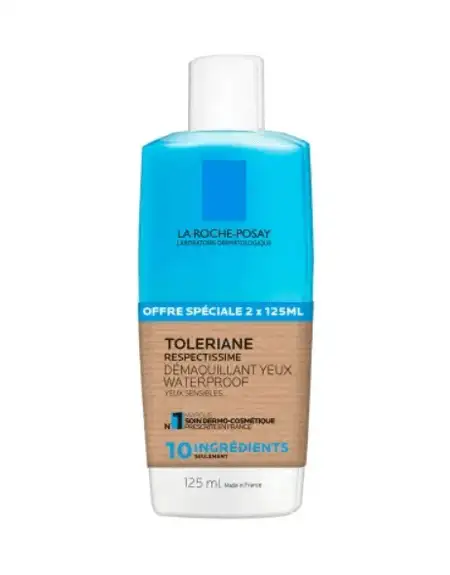 La Roche-Posay Respectissime Démaquillant Yeux Waterproof Lot de 2 x 125 ml