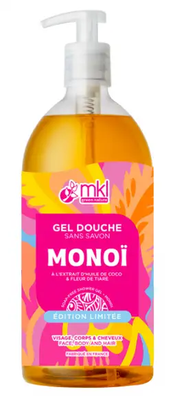 MKL Gel Douche Sans Savon Monoï 1L