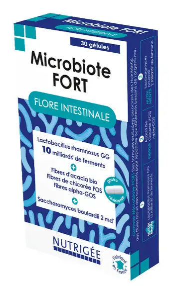 Nutrigée Microbiote Fort Flore intestinal 30 gélules