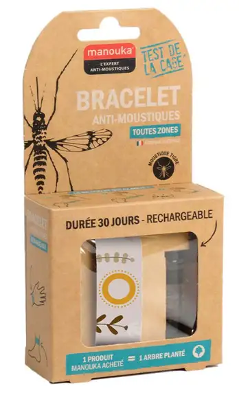 Manouka Bracelet Anti-Moustiques Adultes Florale