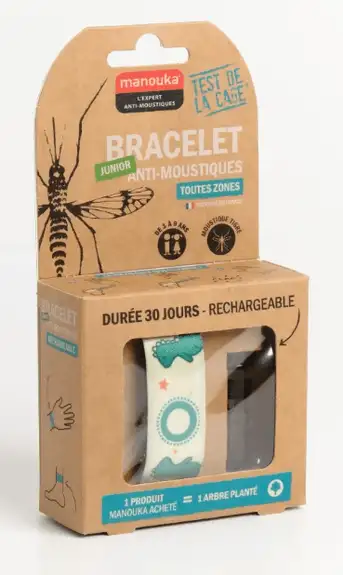 Manouka Bracelet Anti-Moustiques Enfant Dinosaure