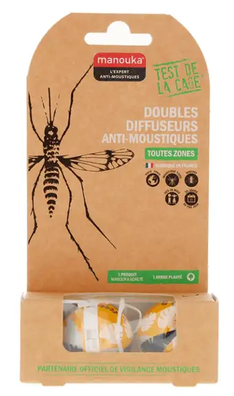 Manouka Double diffuseur anti-moustiques Végétal