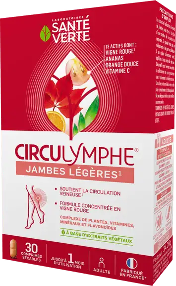 Santé Verte Circulymphe jambes légères 30 comprimés
