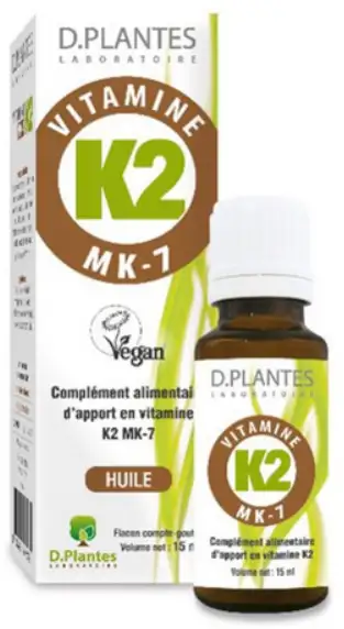 VITAMINE K2 (MK-7) huile flacon de 15ml D.Plantes