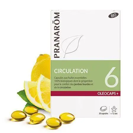 Pranarom Oleocaps+ bio 6 circulation 30 capsules