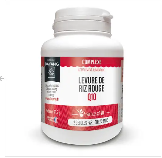Dayang Levure de riz rouge + Q10 - 120 gélules