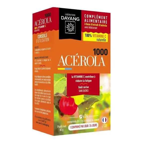 Dayang Acérola 1000- 24 comprimés