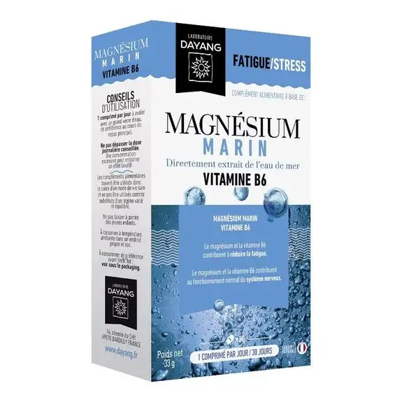 Dayang Magnésium marin vit B6 30 comprimés