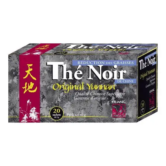 Dayang Thé Noir de Chine 20 sachets origine Yunnan