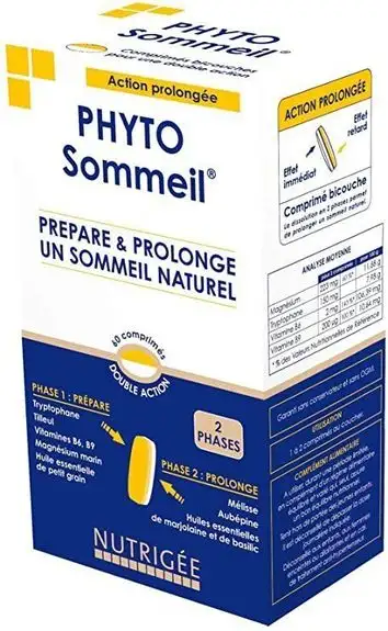 Nutrigée Phyto sommeil 60 comprimés double action
