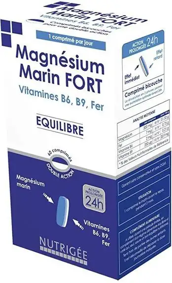 Nutrigée Magnésium Marin Fort, 60 comprimés
