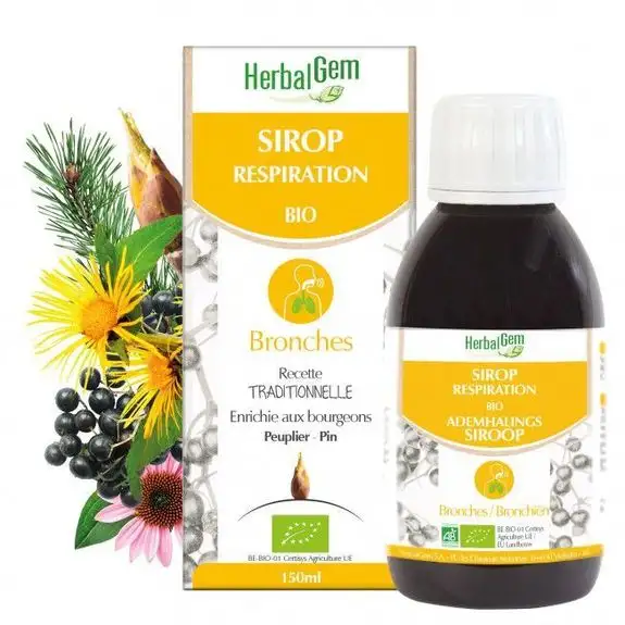 Herbalgem sirop pour la respiration Bio 150ml