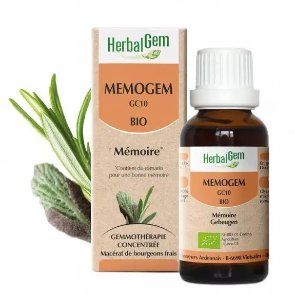 Herbalgem Memogen Bio 30ml complexe mémoire