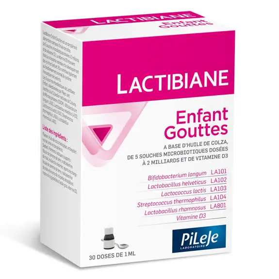 Lactibiane Enfant gouttes 30 doses de 1ml Pileje