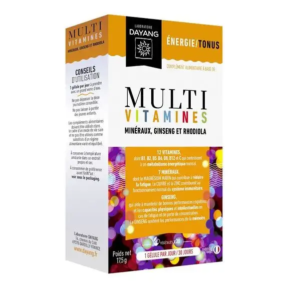 Dayang Multivitamines boîte de 30 gélules