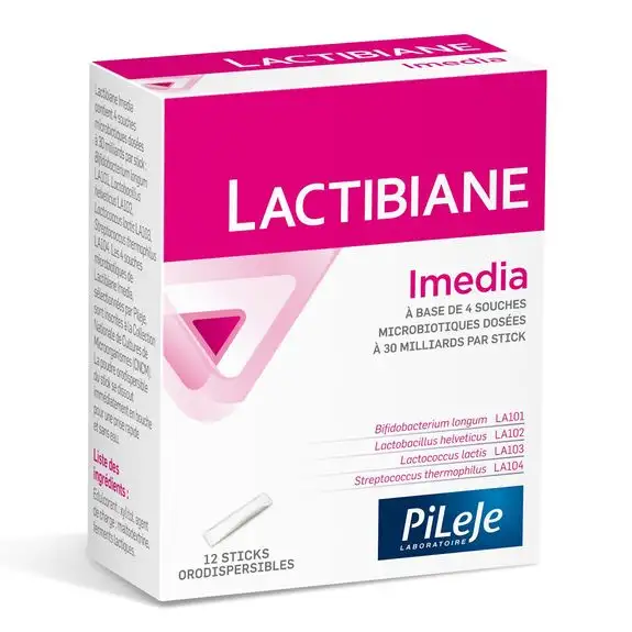 Lactibiane Imedia 12 sticks orodispersibles Pileje