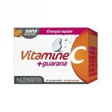 Nutrisante vitamine C + guarana. BT 24 cps à croquer