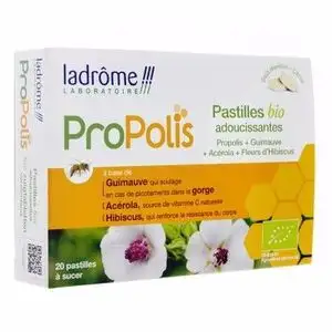 Ladrôme Propolis 20 Pastilles Adoucissantes Bio