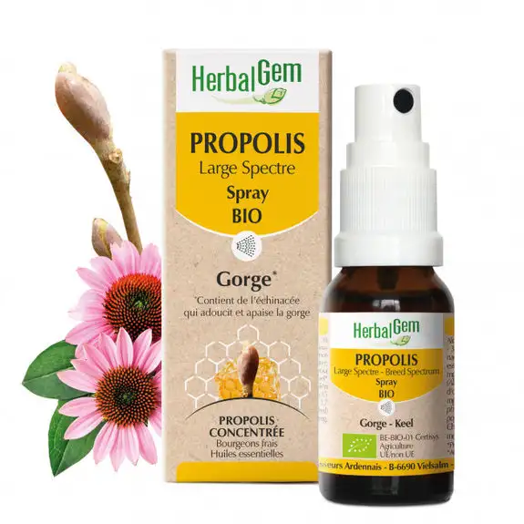 Herbalgem Propolis Bio Spray 15ml Nouvelle formule