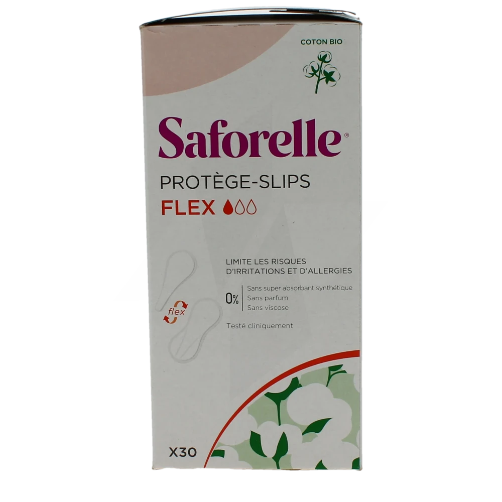 Saforelle Coton Protect Protège-slip Flex Boîte De 30